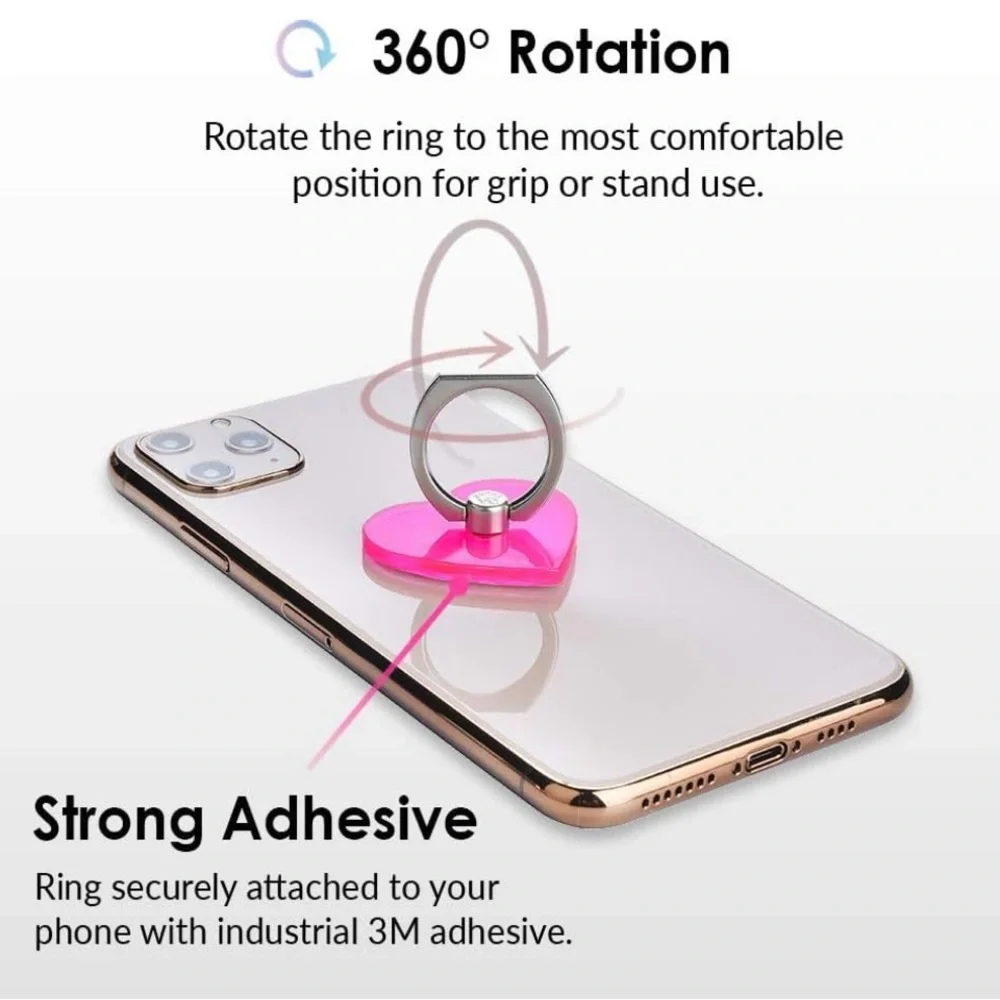 Velvet Caviar Cell Phone Ring Holder - Finger Ring & Stand - New in Box - Pink